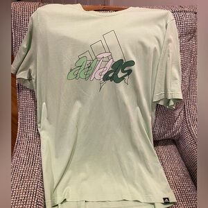 Adidas Mint Green Tee with Logo